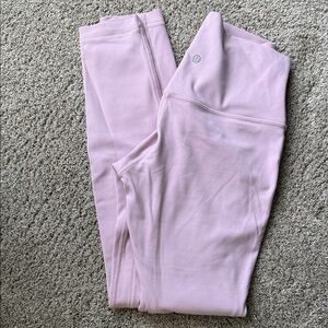 Lululemon Double lined Align Light Pink High-Rise Leggings sz 6